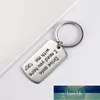 Skyrim Drive Safe I Love You Car Key Chain Holder inossidabile Charm Goling a sospensione per mamma Papà Amante Fratello Fratello