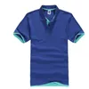 Summer Classic Polo Shirt Mężczyźni Bawełna Solidna koszulka z krótkim rękawem Oddychająca Camisa Masculina Polo Hombre Jerseys Golftennis 3XL 210707