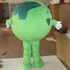 Costume della mascotte della terra del mondo verde di Halloween Personalizzazione di alta qualità Cartoon Peluche Anime personaggio a tema Natale Carnevale Adulti Festa di compleanno Fancy Outfit