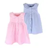 Kleinkind Kleinkind Kinder Baby Mädchen Kleid Kleidung Streifen Ärmellose Casual Kleider 2020 Sommer Q0716