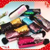 Storage Bags Hairball Cosmetic Bag School Sequins Pencil Case Cute Kawaii Purse Stationery Pencilcase Large Penal Travel Pouch