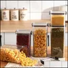 Stockage Housekee Organisation Gardenstorage Bouteilles Bocaux Haricots En Plastique Grain Réservoir Riz Scellé Titulaire Boîte Maison Cuisine Outils Bonne Étanchéité N