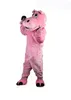 Pink Hippo Mascot Costume Halloween Christmas Fancy Party Cartoon Character Outfit Suit Adult Women Men Dress Carnival Unisex Adults