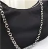Sac à bandoulière en nylon noir pour femmes sac à main Hobo Designer avec mini poche marque femme bandoulière