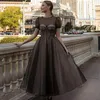 Элегантные вечеринки Платья Moddest Goarka Dots Tulle Формальное вечернее платье Длина лодыжки PROM PROP PROMESS Vestidos Noiva