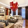 Modern Lamps Hand Blown Murano Glass Chandelier for Living Room Villa Decor Light Fixtures Home