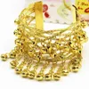 New Fashion Golden Lady Girl Dancing Latin India Belly Performance Punk Chain Link Bracciale Guanti Braccialetti Q0720