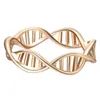 Lutaku Infinity DNA Chemistry Ring Merk Sieraden Omcirkel Ring voor Dames Heren Wedding Band Statement Rings Bijoux G1125