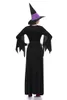 Halloween Witch Vampire Costumes for Women Adult Scary Purple Carnival Party Performance Drama Masquerade Abbigliamento con cappello