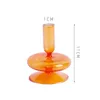 Candle Holders Home Decor Glass European Decoration Crystal Vase Holder Wedding Desktop Candlestick Stand