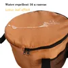 Storage Bags 32cm Waterproof Thickened Bag Round Camping Cookware Handbag Portable Picnic Kitchenware Organizer With Mesh