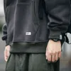 Högkvalitativ tunn fleece hoodie japansk streetwear hip hop tröja män kläder koreanska par pullover harajuku kappa 220114