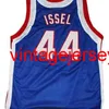 Dan Issel # 44 Kentucky Colonels Jersey de baloncesto retro The Hourse Mens cosido Número personalizado Nombre Jerseys