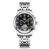 男性の機械的なステンレス鋼の時計自動運動スポーツメンズの自己風計ファッション腕時計の高級腕時計