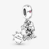 100% 925 Sterling Silver Cute Fawn Ciondola Charm Fit Pandora Charms europei originali Bracciale Moda Donna Fidanzamento di nozze Accessori per gioielli