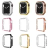 Apple Watch Case Luxury Bling Crystal Diamond Rhinestone PC Bumper Beschermingskoffers Cover voor IWatch Series 7 6 5 3 3 38 40 41mm 45 mm Damesmeisjes