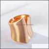 Bangle armband smycken S2157 mode överdrivna asymmetriska breda metallarmband Öppnande droppleverans 2021 YN4QT