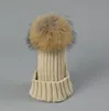 Czapka / SKL Czapki Kapelusze, Szaliki Rękawiczki Moda Moda AessorsDesigner Damska Krój Boszony z prawdziwym Raoon Dog Hair Ball Dzieci Fancy Pla