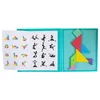 Enfants magnétique 3D Puzzle Jigsaw Tangram pensée formation jeu bébé Montessori apprentissage jouets éducatifs en bois pour les enfants