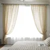 Curtain & Drapes Retro Hollowed-out Translucent Finished Crochet Tulle American Country Fabric For Living Room Bedroom274O
