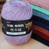 1PC ball 100g Yak Yarn Thick DIY Knitting Cashmere Wool colourful Quality Sale Knitted Chunky 1pcs DK Sweater wholesale Y211129