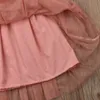 Vestido de las muchachas de la flor de la vendimia para la noche de boda niños Princess Party Pageant Bata larga vestidos para niños para niñas Ropa formal Q0716