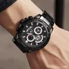 WWOOR Sports Big Watches Mens Top Brand Luxury Cronografo nero Orologio da polso al quarzo in acciaio pieno impermeabile per uomo Xfcs 210527