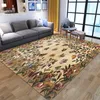 Carpets 3D Printed Green Tree Pattern For Living Room Bedroom Floor Mat Children Play Memory Foam Bedside Non-slip Area Rugs