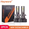 Heyword 22000LM h4 h7 h1 phares LED 9006 9005/hb3 H7 h11 H3 6000K ZES puce led Auto Voiture Phares Ampoules