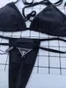 Kvinnors Badkläder Tong Luxury Designer Bikini Set Black Micro Mini Bikinis Två Pieces Swimsuit Sexig Biquini 2021 Mujer Brand Push Up XL