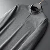 メンズスウェットシャツ冬のセーターメンズオネックカジュアルプルオーバージャンパージップロングプルオーバー青年秋の濃厚
