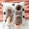 Women Winter Slippers House Couple Shoes Ladies Fashion Rabbit Flats Home Footwear Fur Cute Warm Plush Men Slipper Woman 211020