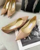 JC Jimmynessity Choo Chaussures Best Quality High Classic Pumps Femmes Habille talons Nude Patent Cuir pointu Ot Slip on Wedding Party Evening Flat with Box 35-43