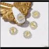 3D Metal Zircon Nail Art Decorations Jewelry Nail Decorations Top Quality Zircon Crystal Manicure Zircon Diamond Charms Tmmao W3Waa