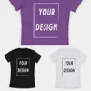 EU Size Custom T Shirt Female Add Your Own Design Print The Text Picture Women High Quality 100% Cotton T-shirt X0621