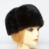 Berretti Unisex Genuine Hat Russia Lady Warm 100% Natural Outdoor Cap antivento Fashion Real Caps
