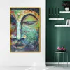 Buddha Friedliche Poster und Drucke Leinwand Malerei Wand Kunst Bilder für Wohnzimmer Religion Home Decor kein Rahmen