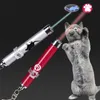 Funny Pet Cat Toys Penna luminosa con puntatore laser a LED con animazione luminosa Mouse Shadow Interactive Holder per strumento di addestramento per gatti