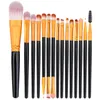 Pannelle di base Professional Bush Eyeshadow Contealer 15pcs Brush Set trucco per cosmetto per trucchi per il viso Women Beauty3589668