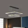 Moderne Diamant Pendentif Lampe Led 3 Anneaux Plafond Lustre Doré Loft Décor Salon Salle À Manger Cuisine Chambre Suspendus Éclairage Lampes