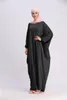 Casual Dresses Muslim Prayer Garment Hijab Dress Women Bat Sleeve Jilbab Abaya Islam Kaftan Robe Ramadan Loose Worship Service Islamic Cloth