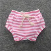 Kız Erkek Ins Şort Bebek Çocuk Yaz Harem Sıcak Pantolon Toddler Giyim Çocuk Şerit Katı Renkler Rahat Gevşek Stil Pantolon