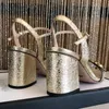 Sandálias designer couro meados de calcanhar sapatos feminino sapatos de verão botão de casamento de escritório aberto decoração sexy nightclub dança pista de dança