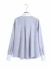 Zevity Frauen Süße Schleife Gebunden Rüschen Deocraion Streifen Hemden Büro Damen Patchwork Casual Roupas Chic Femininas Tops LS7389 210603