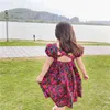 2021 Girls Casual Dress Toddler Floral Baby Sleeveless Party Summer A-Line Beach Dress Boho Pageant Clothes 2-8T Q0716
