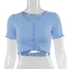 Magliette Donna Summer Crop Top Y2k T-shirt Basic Toppies T-shirt con grafica estetica Moda coreana Abiti gotici A20048T 210712