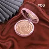 Bronzers Highlighers 6 Färger Blomma Glow Powder Diamond Bronze Body Highlighter Face Makeup Ljusande Markering Pressed489