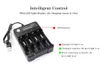 4.2V 18650 Charger four slots Li-ion battery USB Independent Charging Portable Electronic 10440 14500 16340 16650 14650 18350 18500 18650