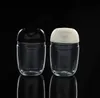 2021 30 ml bouteille de désinfectant pour les mains PET en plastique demi-rond bouteille à capuchon rabattable enfants portent désinfectant bouteille de désinfectant pour les mains