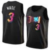 Maglia da basket Dwyane 3 Wade Jimmy 22 Butler Mens Tyler 14 Herro Bam 13 Adebayo maglie cucita rosa nero bianco